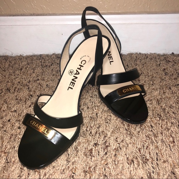 vintage chanel slingback heels
